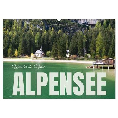 Alpensee - Wunder der Natur (Wandkalender 2027 DIN A2 quer), CALVENDO Monatskalender