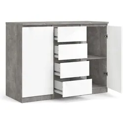 Ebuy24, Kommode + Sideboard, Sideboard Nada (121 x 50 x 90.70 cm)