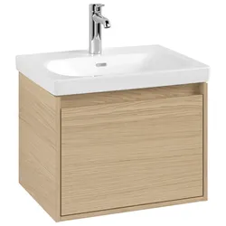 Villeroy & Boch Waschbeckenunterschrank Skyla, Nordic Oak, 572x436x439mm, Eckig, mit SoftClosing und Antirutsch-Boden