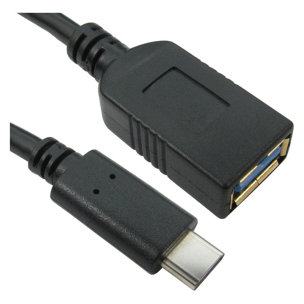 Cables Direct 15CM USB 3.1 TYPE C(M) A(F) ADAPT 5G (USB-C) (USB3C-951)