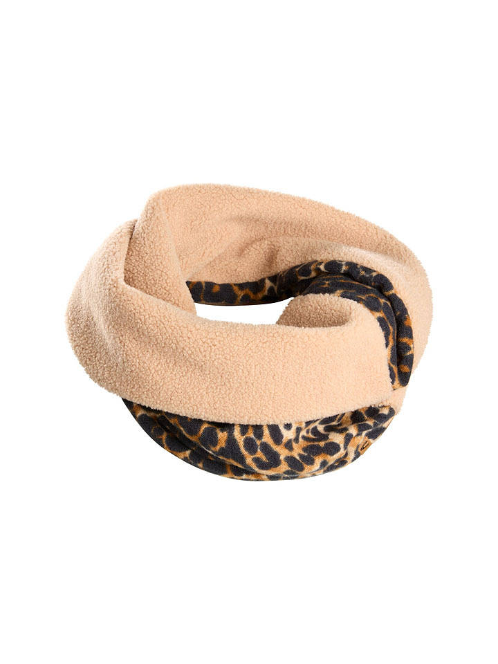 Camel Active Loop-Schal in Hellbraun/ Schwarz - onesize
