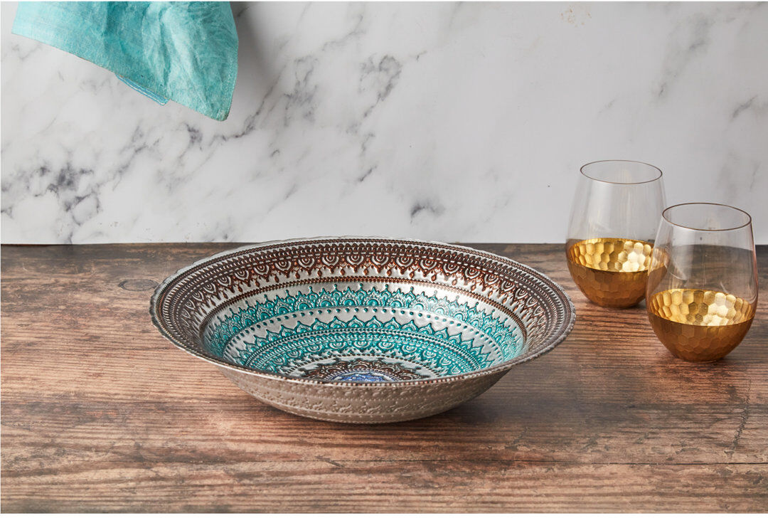 Anton Studio Designs India Bowl Blue/Brown 1