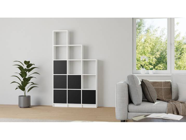 20 cm tiefer Raumteiler nach Maß MDF Beschichtet MDF Weiß matt