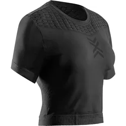 X-Bionic, Damen, Funktionsshirt, X-Ential Crop Top (XL), Schwarz
