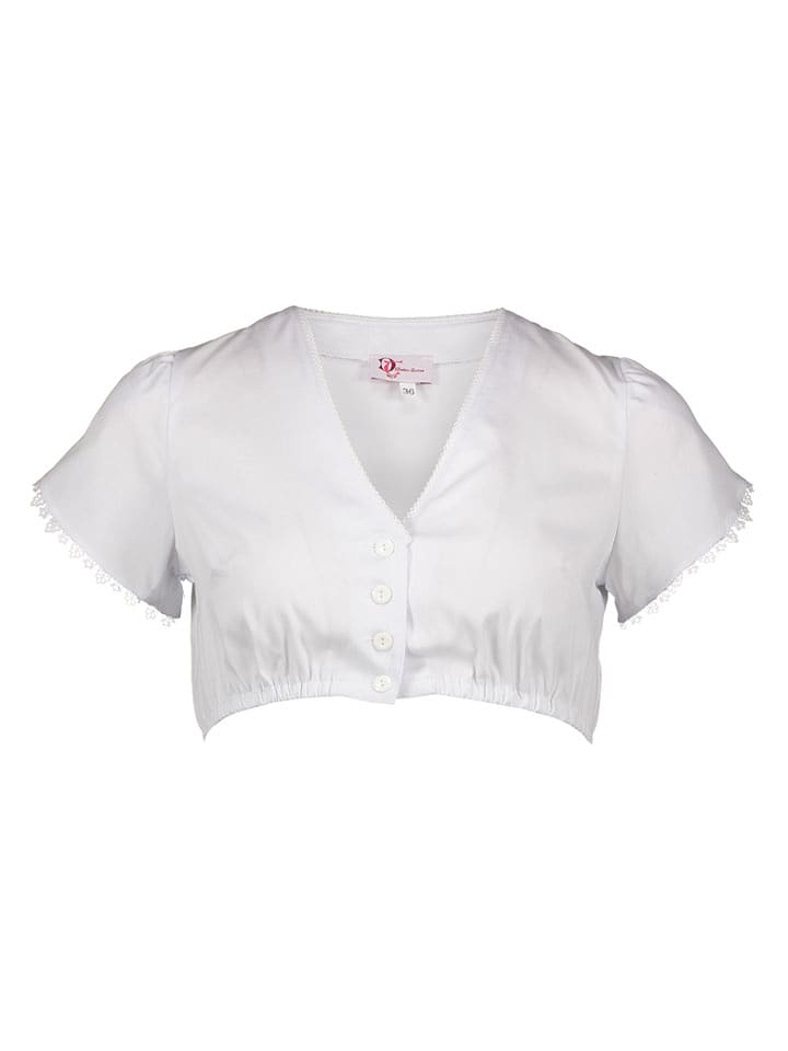 Turi Landhaus Dirndlbluse "Tessa" in Weiß - 40