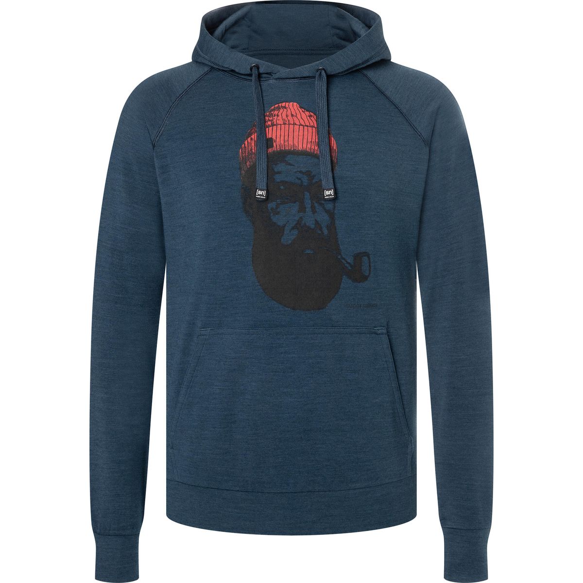 Super.Natural M FAV Sailor Hoodie blueberry/jet black/high risk red (X45) M SNM022060X45M