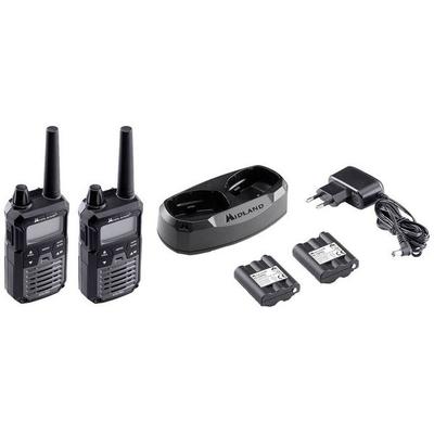 Midland XT70 Pro PMR+LPD Blisterpack Schwarz C1465 PMR/LPD-Handfunkgerät 2er Set