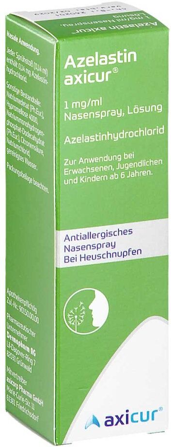 Azelastin Axicur 1 Mg/ml Nasenspray Lösung