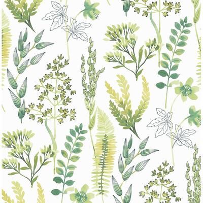 NextWall Wild Garden Peel and Stick Wallpaper