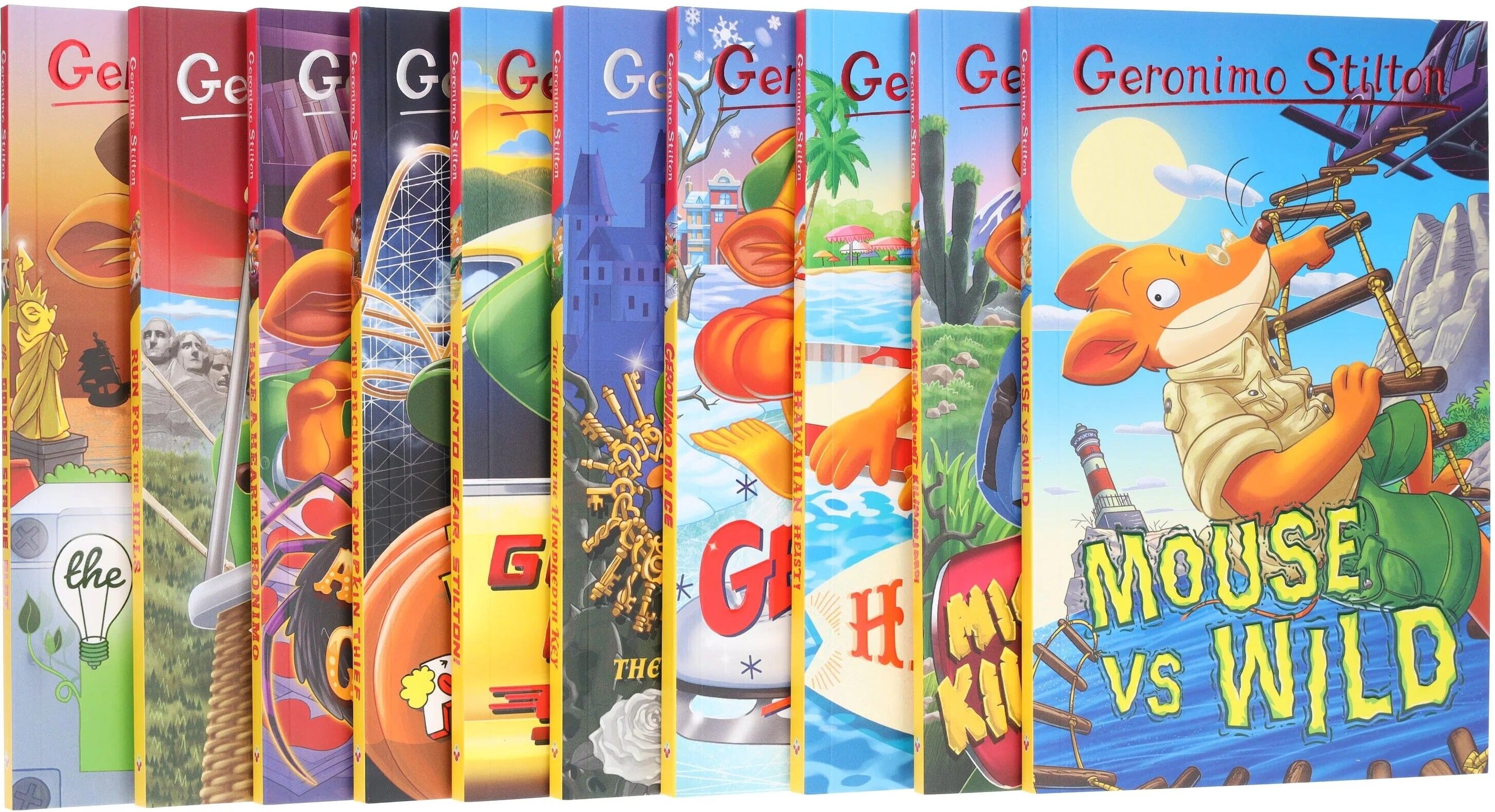Sweet Cherry Publishing Geronimo Stilton The Illustrated 10 Book Collection (Series 7) Box Set - Ages 5-8 - Paperback