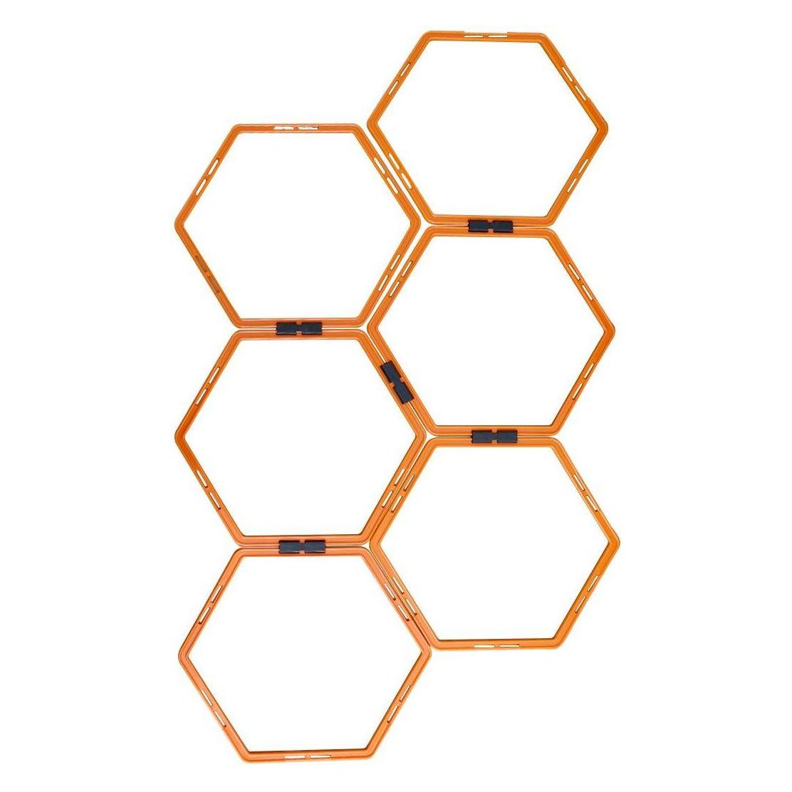 Master Hexa-Trainingsleiter für Erwachsene - 3 m - Orange - 6 flache Spielfelder (36831396)