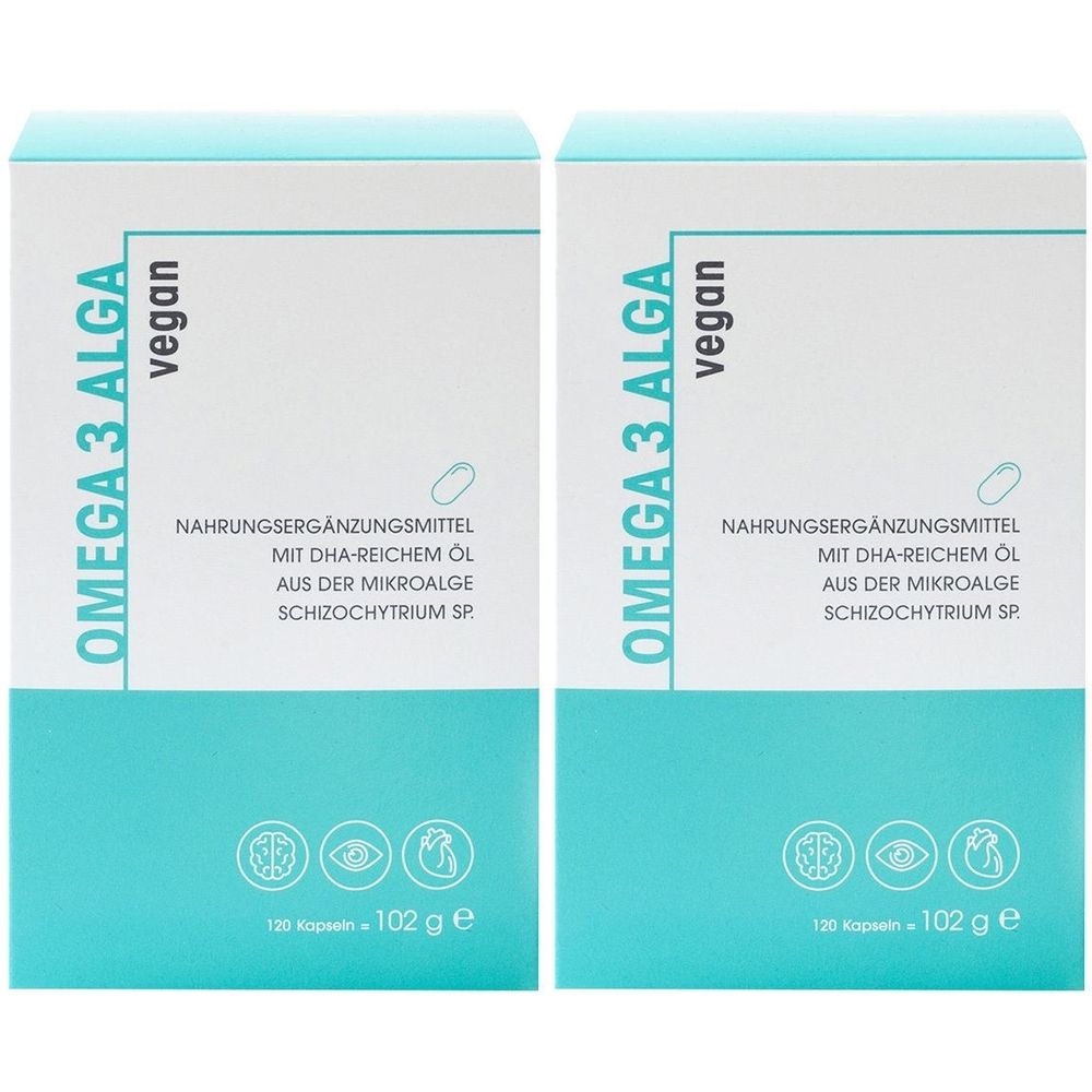Omega 3 Alga x2 2x120 St Kapseln