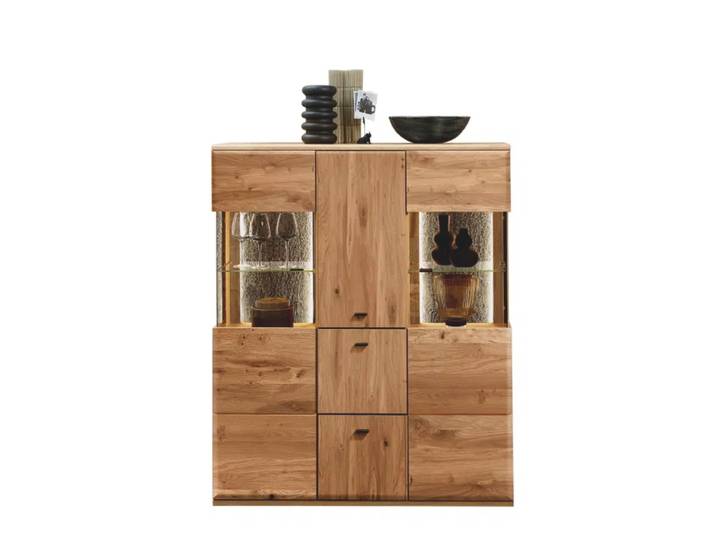 Wohn-Concept Rödemis Highboard Wildeiche Bianco