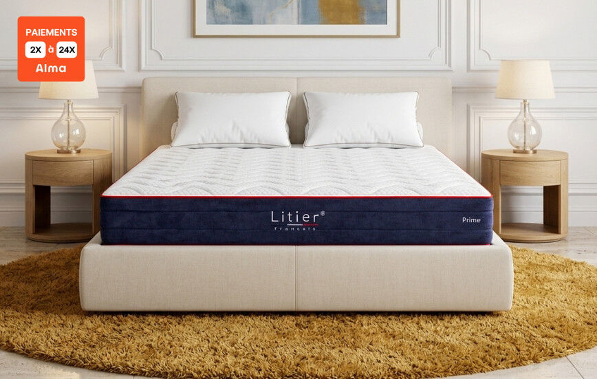 Litier Français Matelas hybride Prime - Reconditionné -  140 x 200 (cm)
