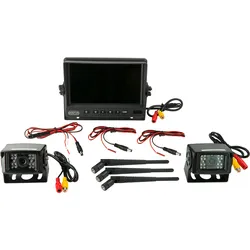 ACV Rückfahrkamera Monitor Kit 7 Zoll 2x AHD Kamera mit digitalem Video Transmitter