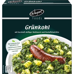 Wingert-Foods Fertiggericht Grünkohl, mit Kohlwurst und Kartoffeln, 375 g