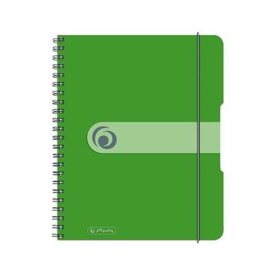 Herlitz Spiralblock A5 to go 80 Blatt kariert apfel