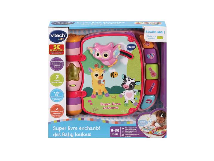 SUPER LIVRE ENCHANTÉ DES BABY LOULOUS (ROSE)