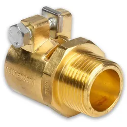 Klemmübergang mit AG für Fernwärmeleitung Heizung, PN6 (Ausführung: 20 mm - 3/4''AG)