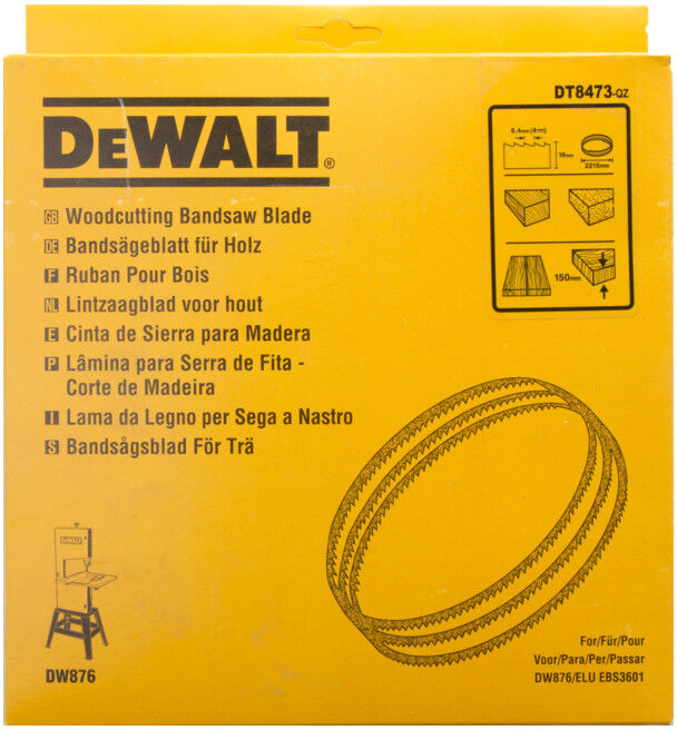 Lame de scie à ruban DEWALT 2215x16x0,6 mm 6,4 mm DT8473-QZ (DT8473-QZ)