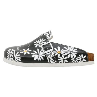 Hausschuh DOGO "Comfie Pantoletten Hausschuhe Self Love Is The Best Love Damen", Damen, Gr. 39, Normalschaft, schwarz, Lederimitat, Schuhe Hausschuh, Handgefertigt