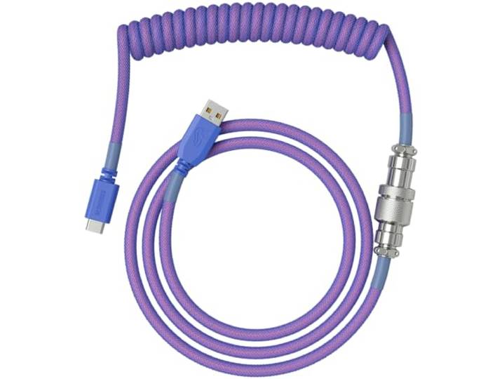 GLORIOUS PC GAMING RACE Opgerold violet 1,37 m USB Type-A, USB Type-C