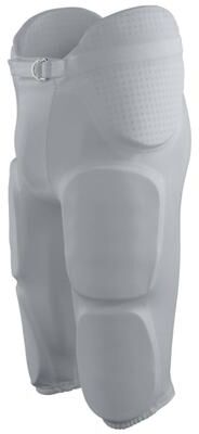 Augusta Sportswear AG9600 Gridiron Integrated Football Pant in Silver Grey size Large   Polyester 9600