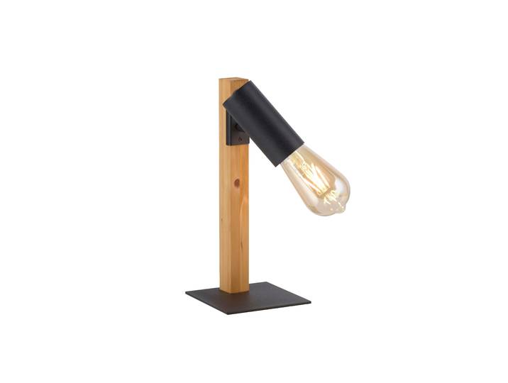 JUST LIGHT Tischleuchte PILON , schwarz, 1, 1 Stk., Leuchten, ExklusiveE27, Schalter, Schnurschalter, Tischleuchte