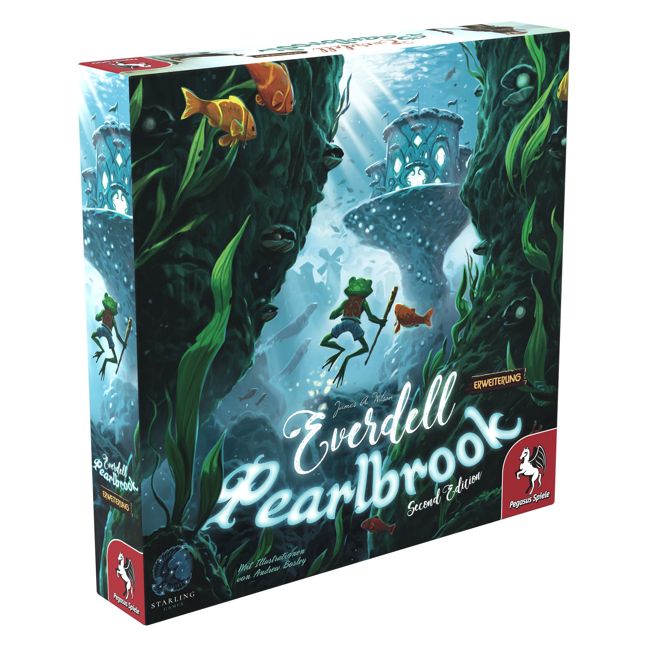 Pegasus 57604G - Everdell: Pearlbrook, 2. Edition, Brettspiel, 2-4 Spieler, 12 Jahren (DE-Erweiterung) (Deutsch, 2 - 4 Spieler) (57604G)
