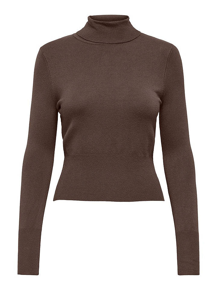 ONLY Rollkragenpullover in Braun - XS