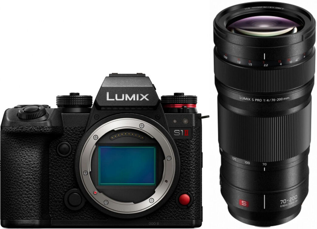Panasonic Lumix DC-S1II + S PRO 70-200mm f4 O.I.S.   150,00EUR Lumix Cashback   -300,00EUR Lumix Trade-In Aktion