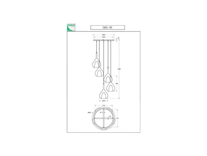Fabas Luce Glas Hängelampe Lila, dimmbar, Multicolour, für Wohn- / Esszimmer, Glas, Modern, Pendelleuchte