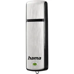 Hama FlashPen Fancy (64 GB, USB-A), USB Stick, Schwarz, Silber