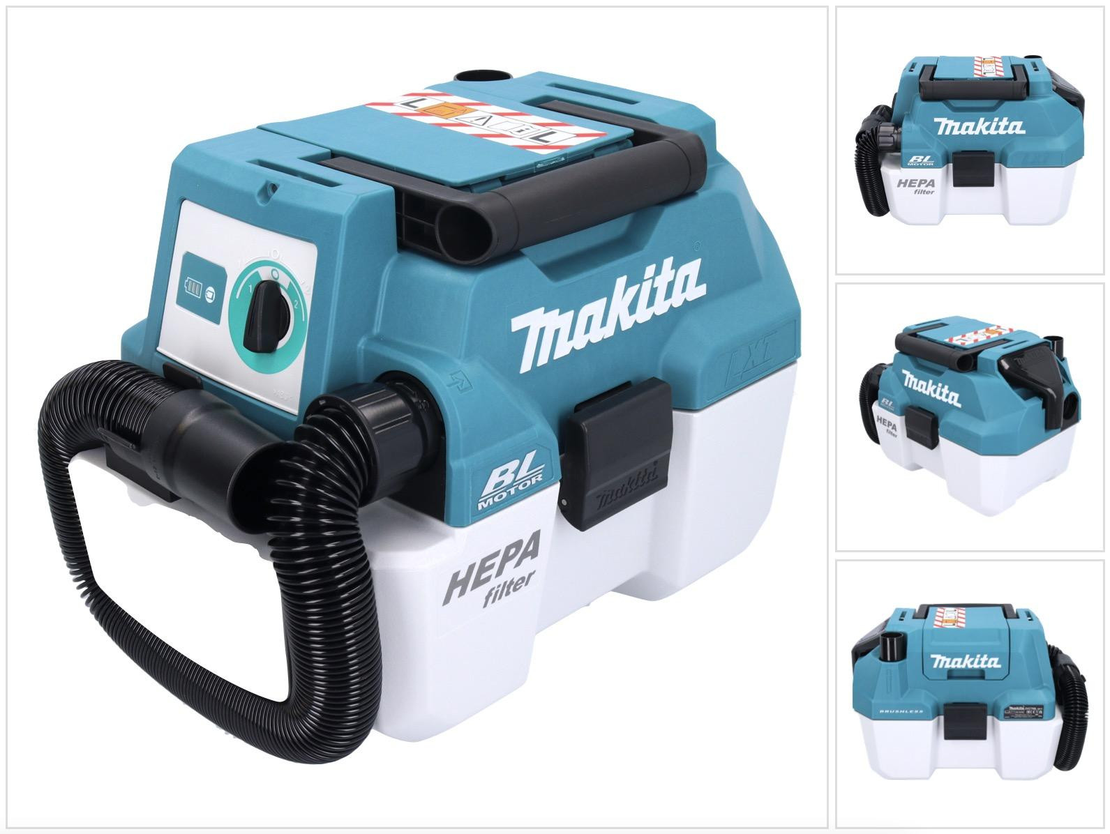 Makita DVC 750 LZ LXT 18V Accustofzuiger 7,5 l Borstelloos Solo
