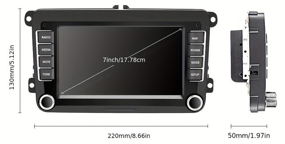 Selius Autoradio met 7 Inch Touchscreen en Navigatiesysteem