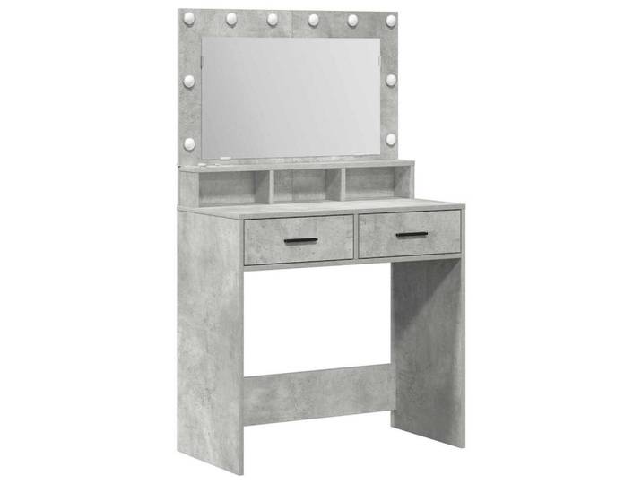 vidaXL Schminktisch Schminktisch Beton Grau 79 x 41 x 135 cm Holzwerkstoff (1-St)