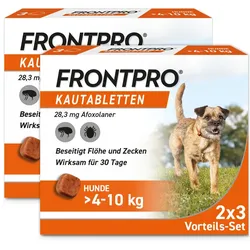 FRONTPRO Hund 28mg S >4-10 KG 2X3 St