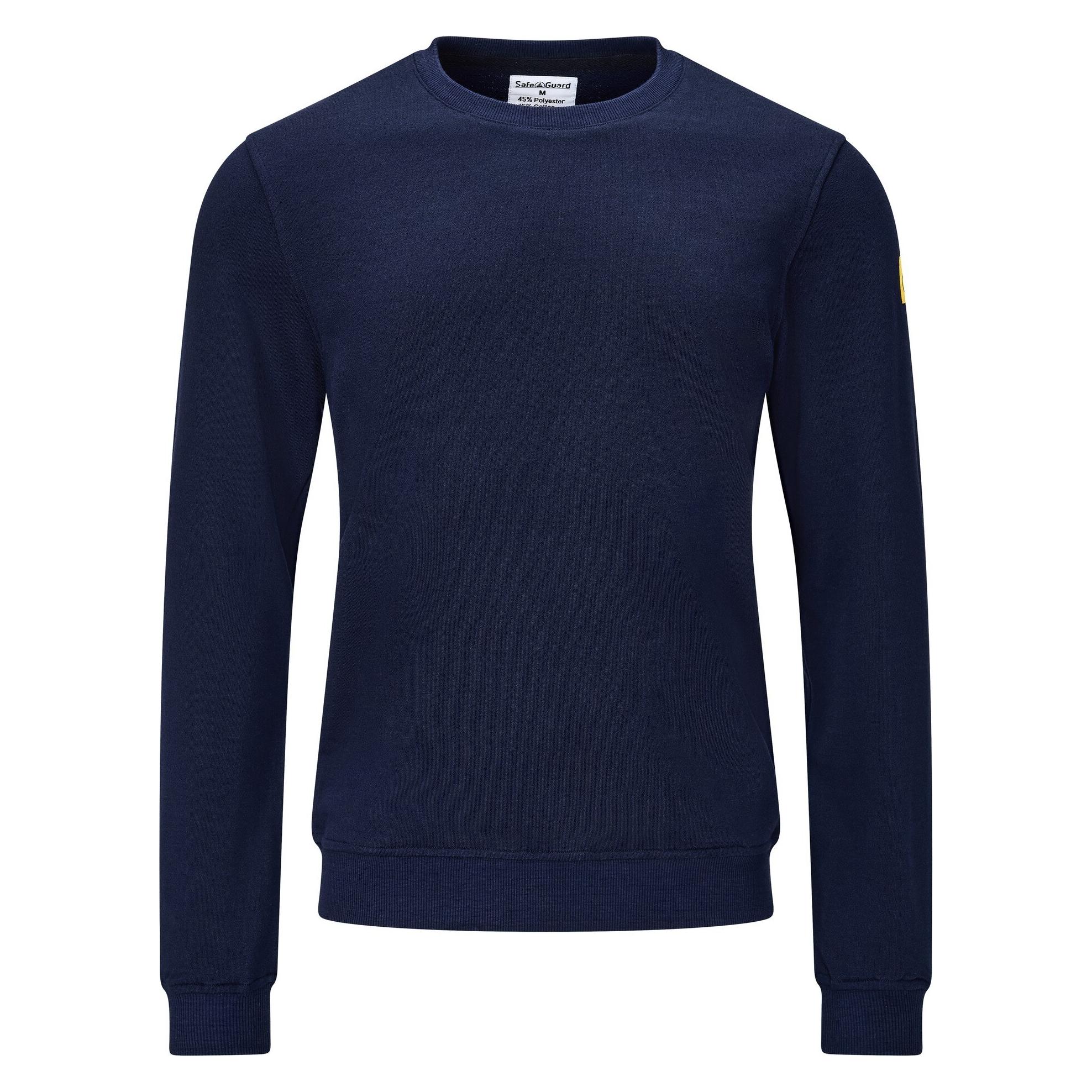 Safeguard ESD Sweatshirt, Rundhals, marine blau, L, Comfort-Fit (L) (SG-SS-MB-300-L10-L)