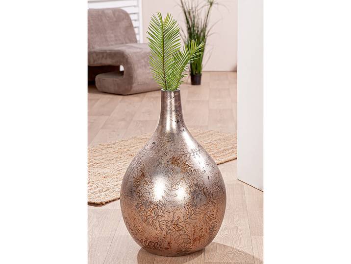 Vase Peso bauchig 34 x 56 x 34cm Grau