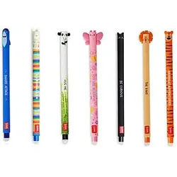 Legami löschbare Gelstifte inklusive Butterfly und Tiger im 7tlg. Set
