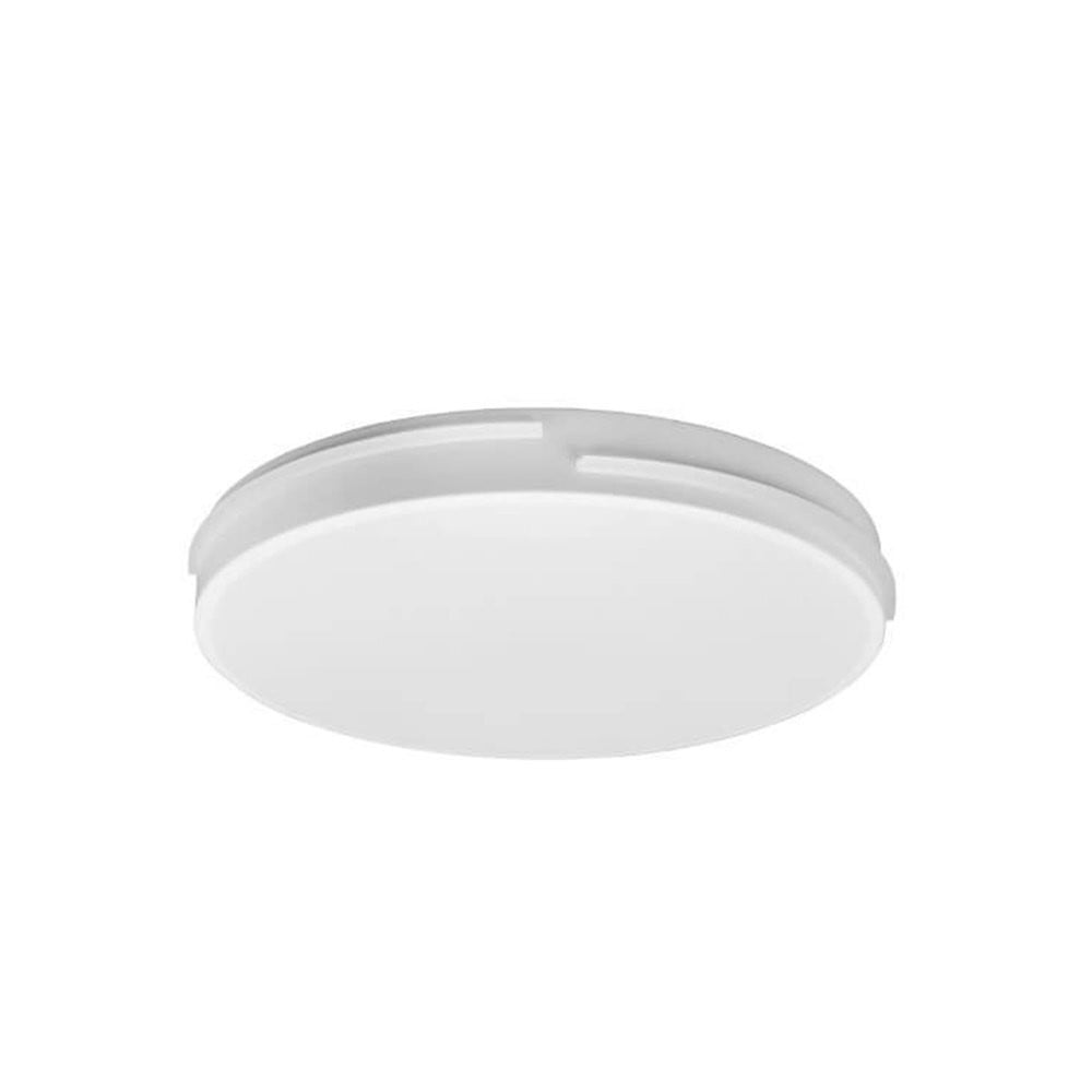 Trio Lighting Takoma Edge Led-plafondlamp wit met afstandsbediening, Diameter: 40 cm