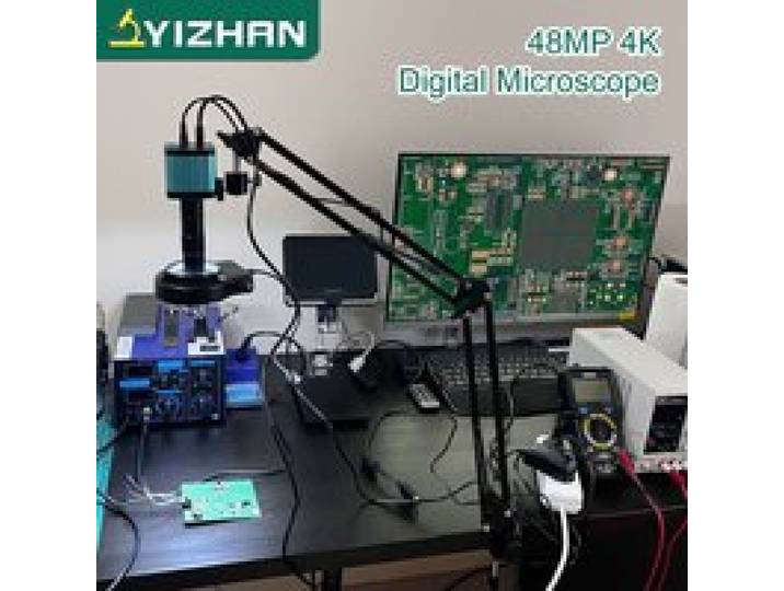 YIZHAN 48MP 4K Elektronica Soldeermicroscoop FULL HD 1080P HDMI Camera USB Software 1-150x Lensstandaard Verzending vanuit Europa