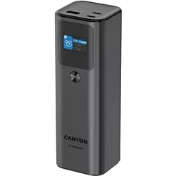 Canyon PB-2010, allowed for air travel power bank /97. Li-poly battery, in/out:2xUSB-C PD3.1 (27000 mAh, 140 W, 99.90 Wh), Powerbank, Schwarz, Grau