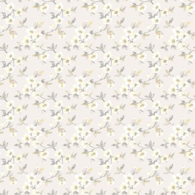 Galerie Wallcoverings Secret Garden Delicate Flower Trail Non-woven Matte Wallpaper Roll