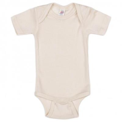 Engel - Baby-Body S/S - Merinounterwäsche Gr 86/92 beige