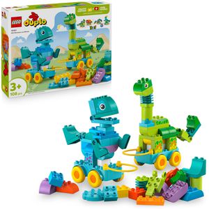 LEGO-DUPLO 10451 Dinos auf Rädern 3-in-1-Set, ab 3 Jahre, 108 Teile