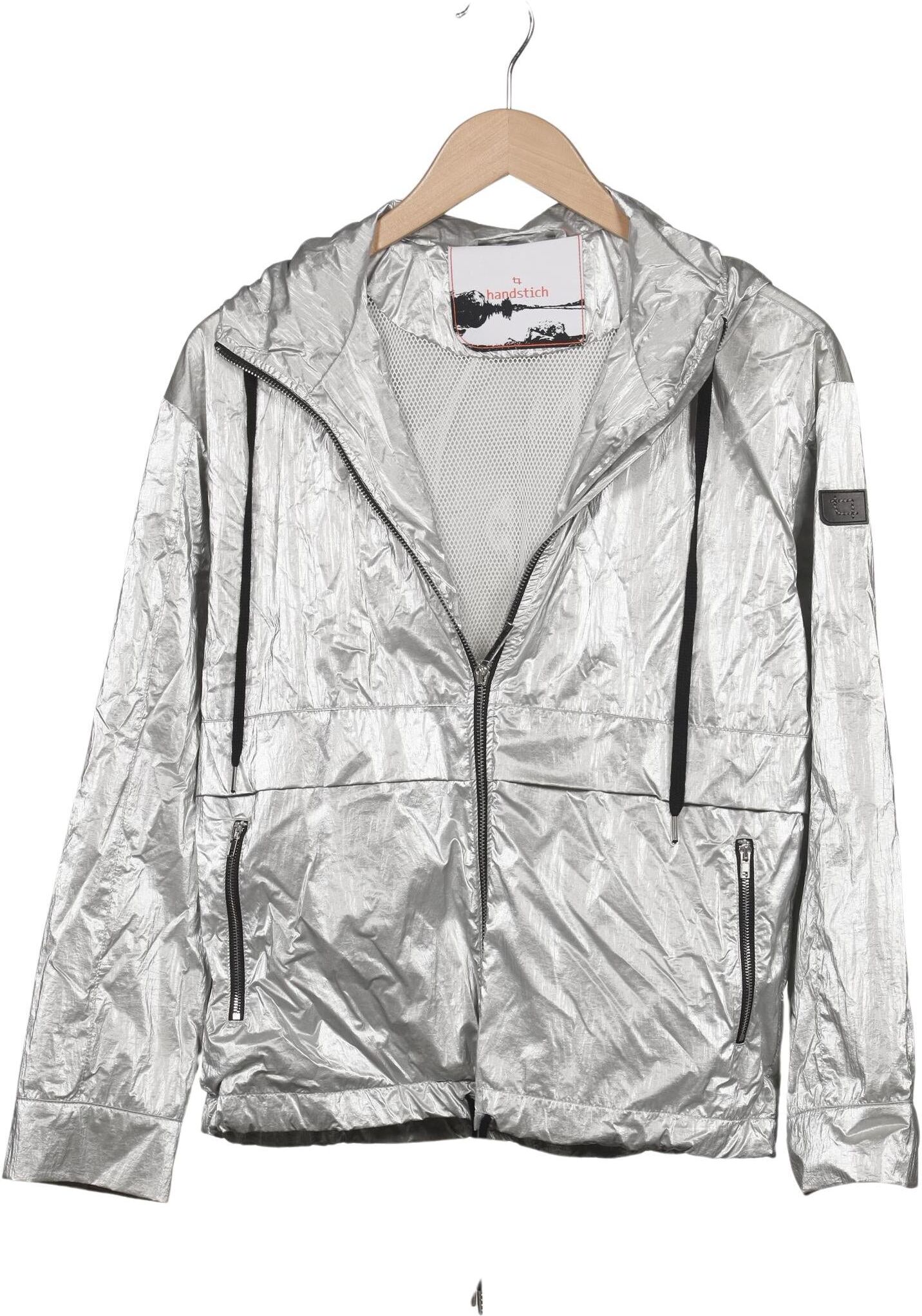 handstich Damen Jacke, Silber, Gr. S, Synthetik - Second Hand