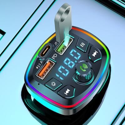 Shopalltechgadgets DriveSync Bluetooth FM Transmitter & Fast Charge Car MP3 Adapter DriveSync Bluetooth FM Transmitter & Fast Charge Car MP3 Adapter