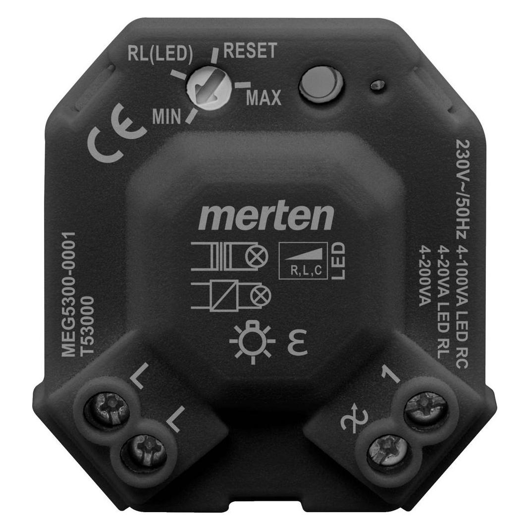Merten Universal LED Dimmermodul, schwarz MEG5300-0001 (MEG5300-0001)