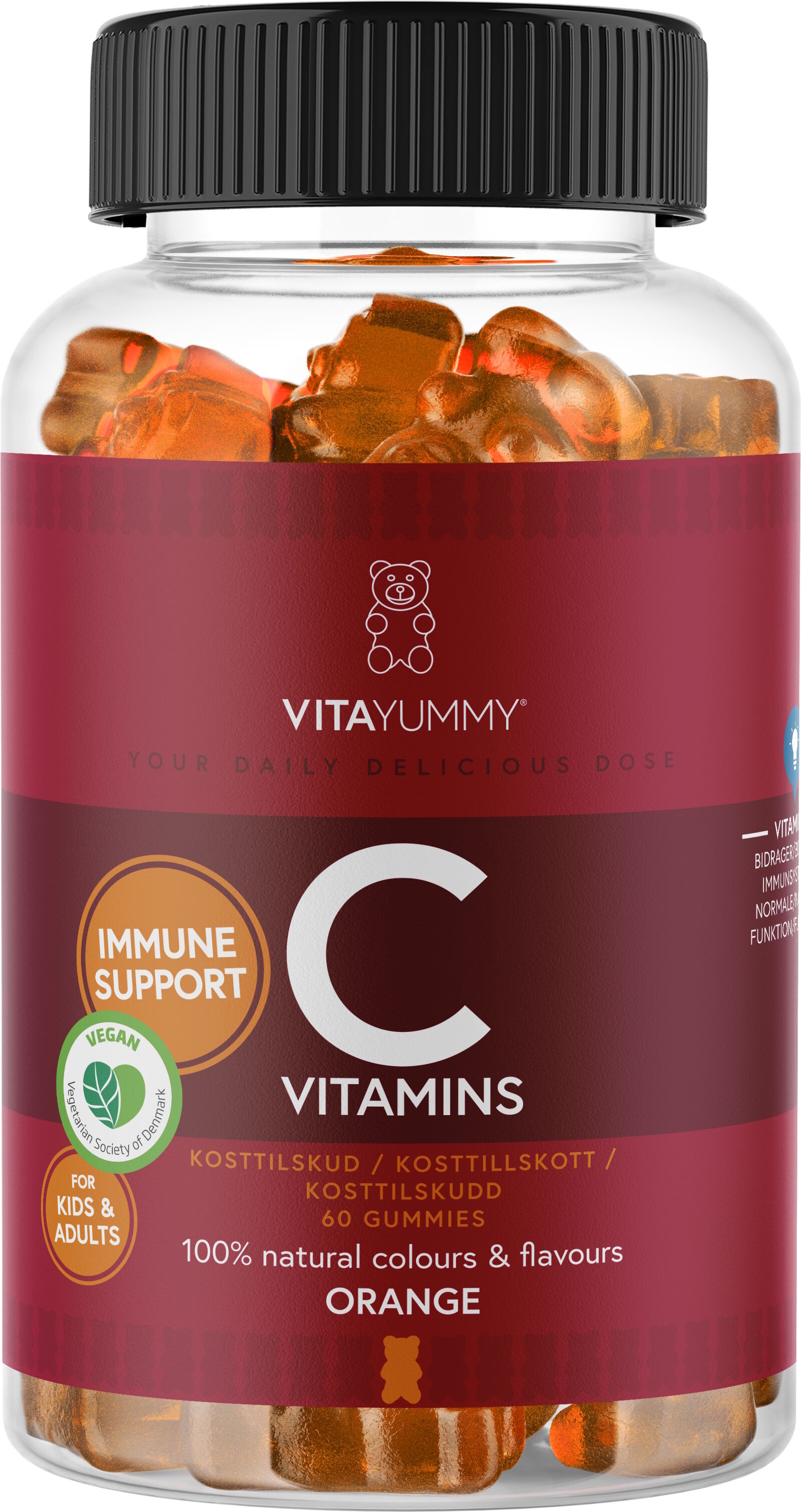VitaYummy Vitamin C (Orange) - 60 stk. Kosttilskud 60 stk